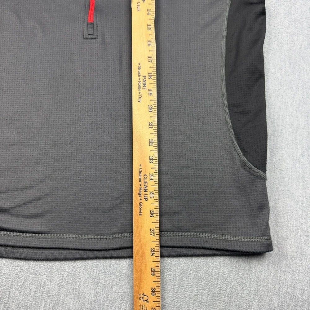 The North Face Sweater‎ Mens Large Gray 1/4 Zip Pullover Knit Waffle Outdoors